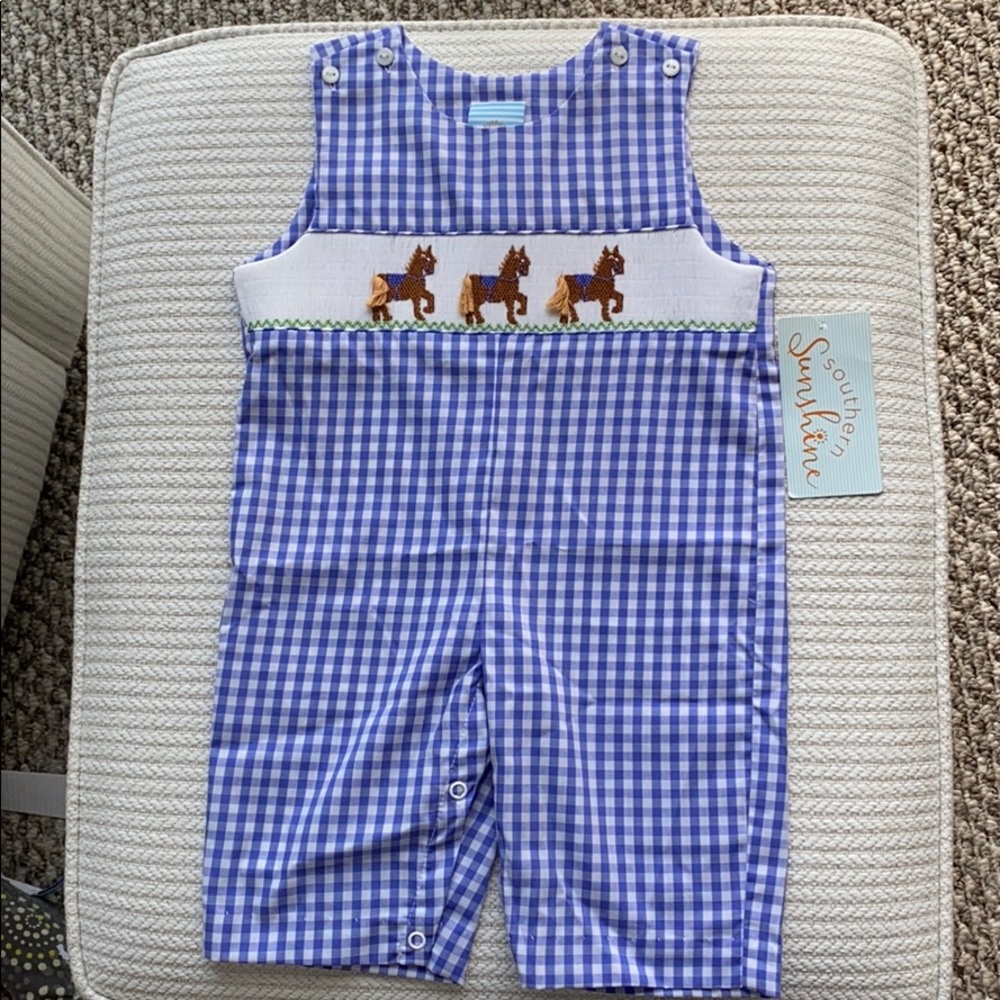 NWT Southern Sunshine 9M smocked longall